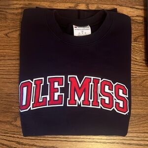 ole miss university of mississippi crewneck xl